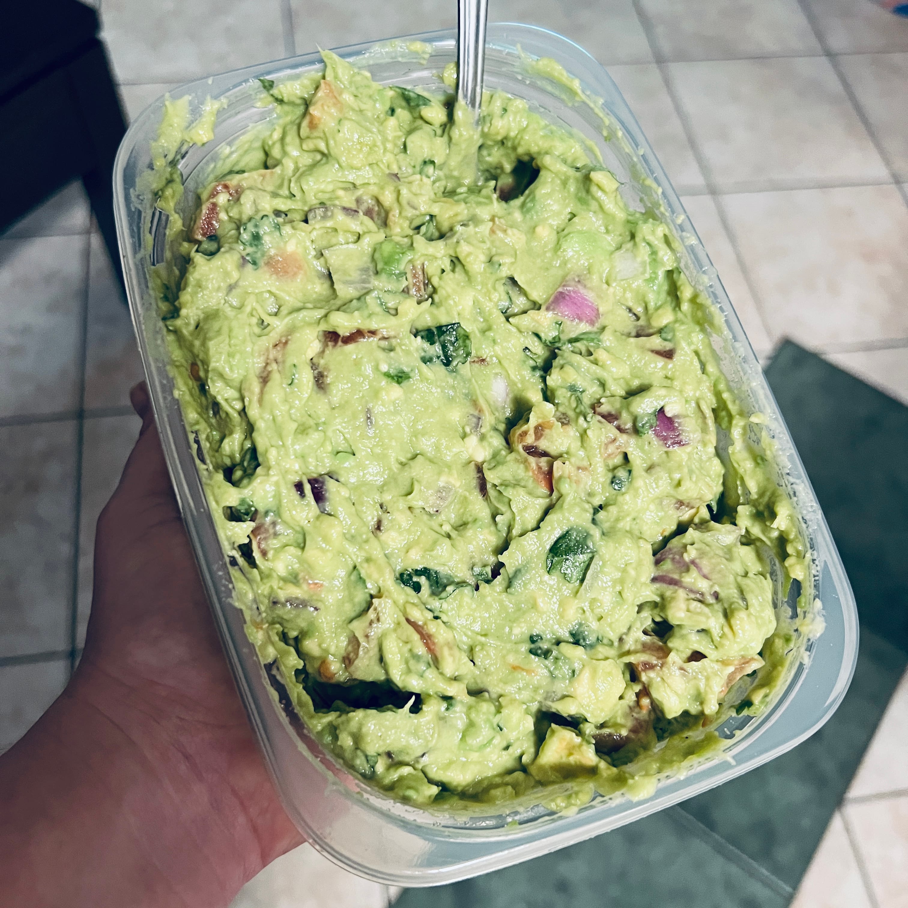 Easy homemade guacamole recipe made for a family beach vacation