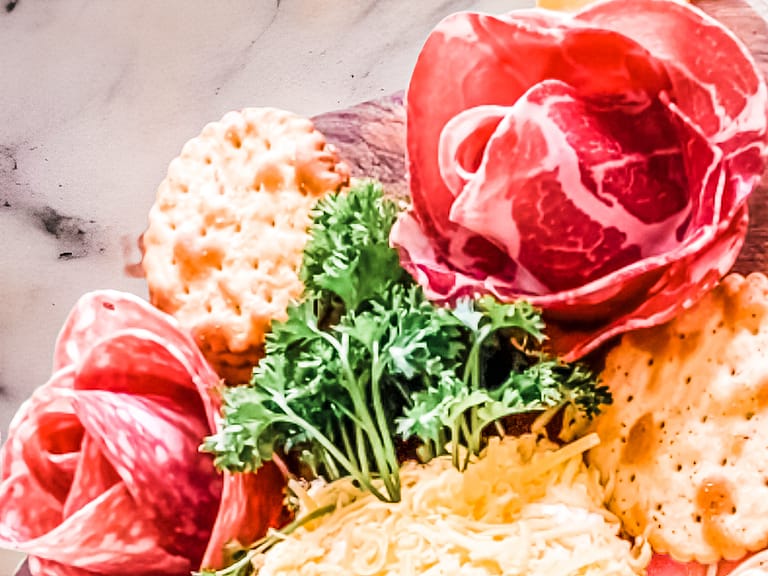 Charcuterie Board Rose: How to Make Easy Meat Roses